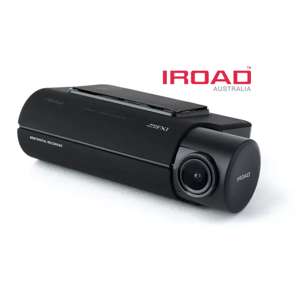 Black Iroad Dash Camera On White Background With Front Lens And Red Iroad Logo — Hinterland Towbars in North Sunshine Coast, QLD