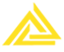 A yellow triangle with three lines on a white background.