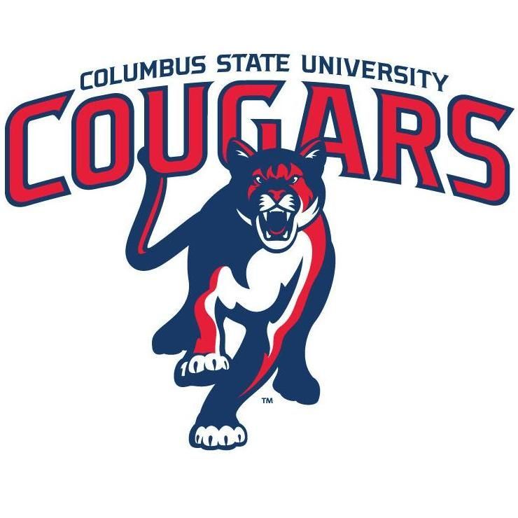 A logo for columbus state university cougars with a panther