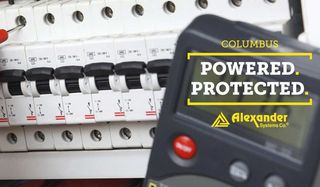 A columbus powered protected advertisement with a multimeter