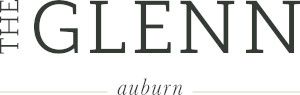A black and white logo for the glenn auburn