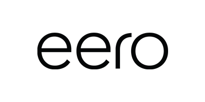 A black and white logo for eero on a white background.