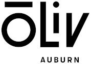 A black and white logo for oliv auburn on a white background.