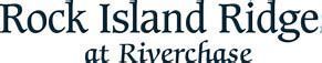 A logo for rock island ridge at riverchase