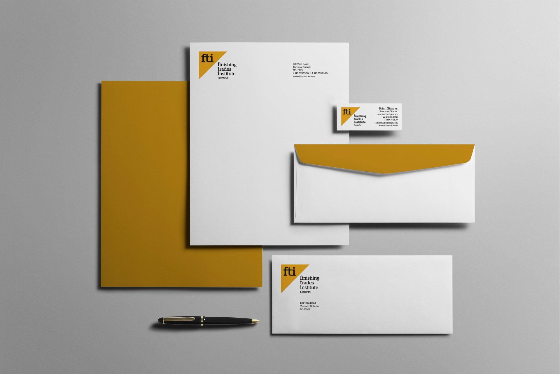 Letterhead, envelops, and business cards