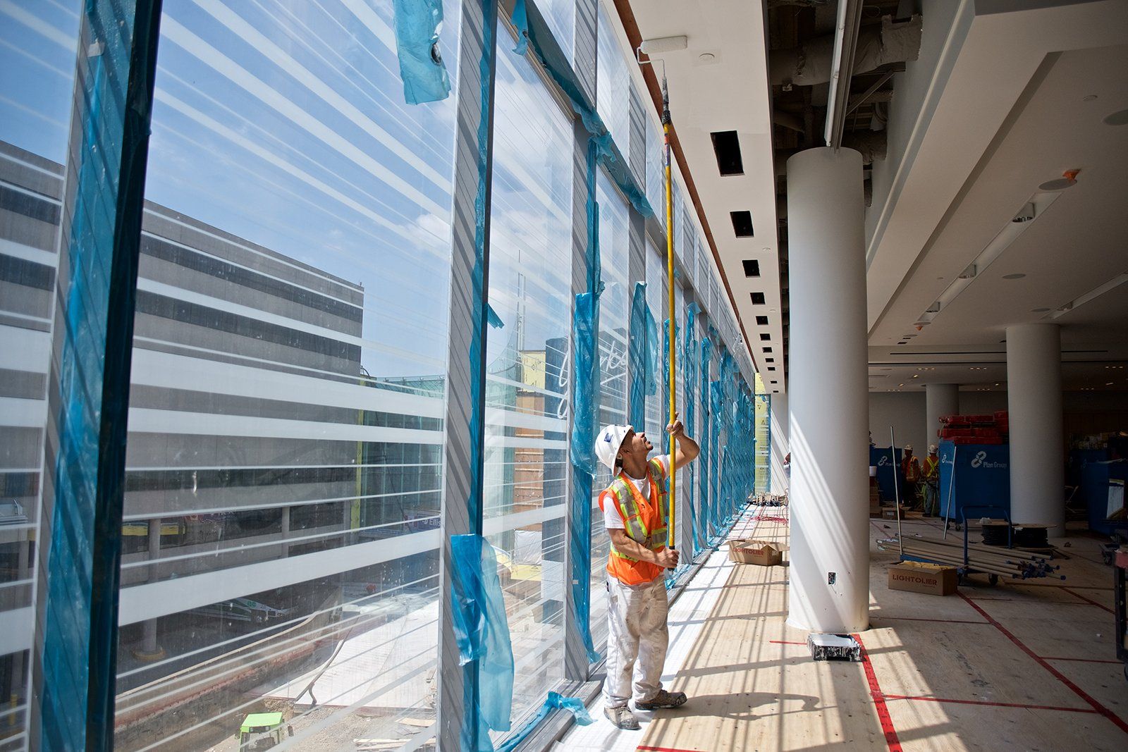 Photo of man painting