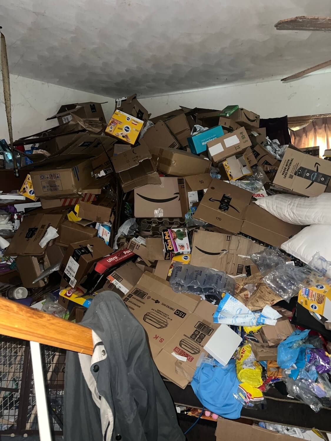 hoarders cleanout inside the room