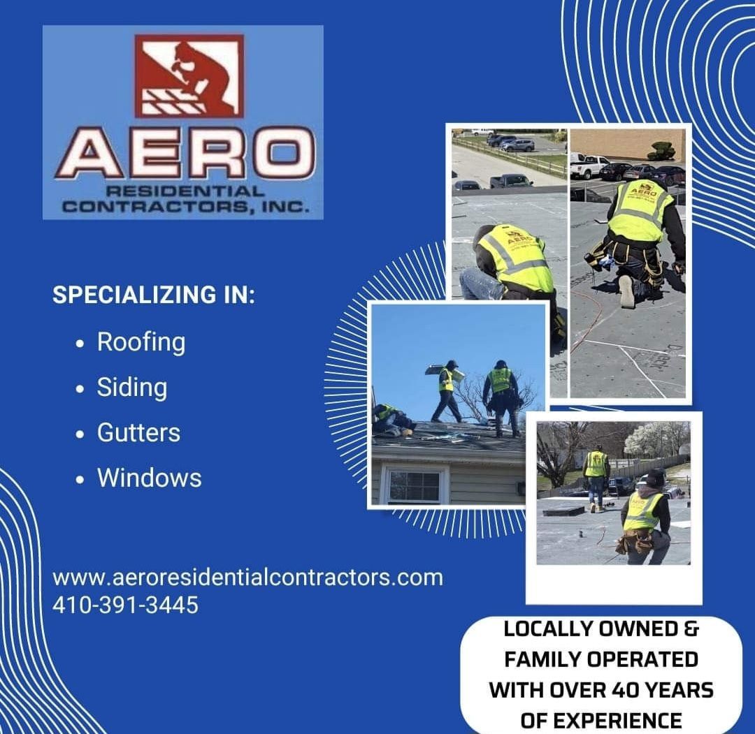 Worker repairing — Roofing contractor in Middle River, MD