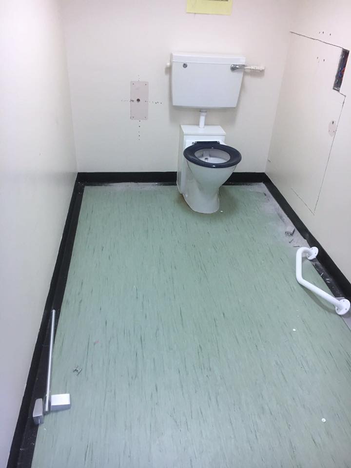 spacious bathroom