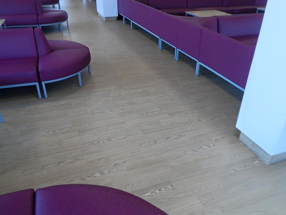 purple seating arrangement