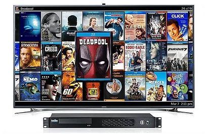 TV displaying movie selection, 