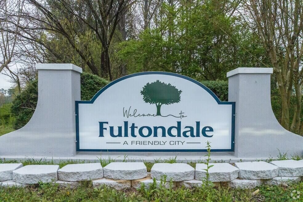 A welcome sign for fultondale a friendly city