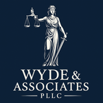 Logo: Lady Justice holding scales and sword above 