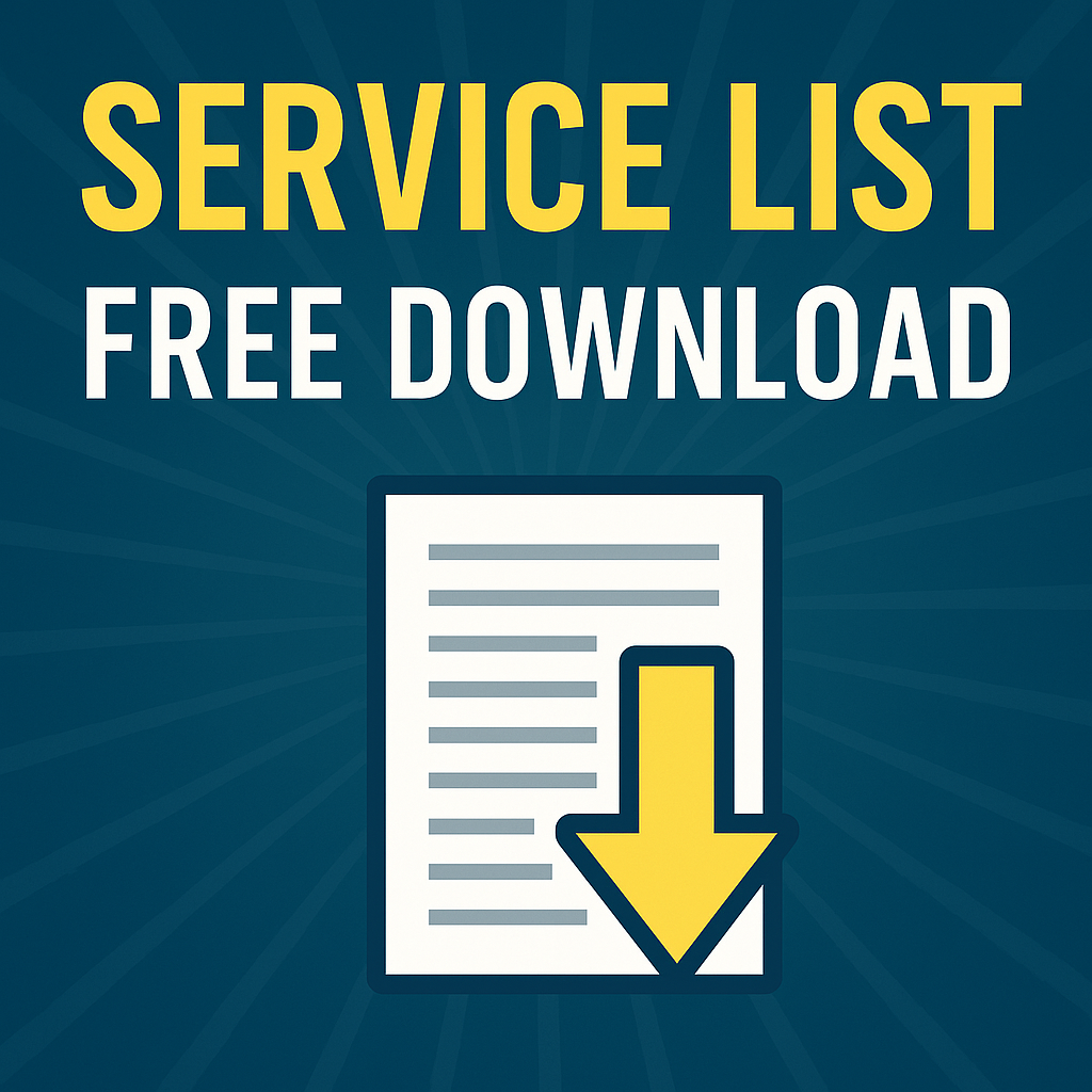 Service List Free Download