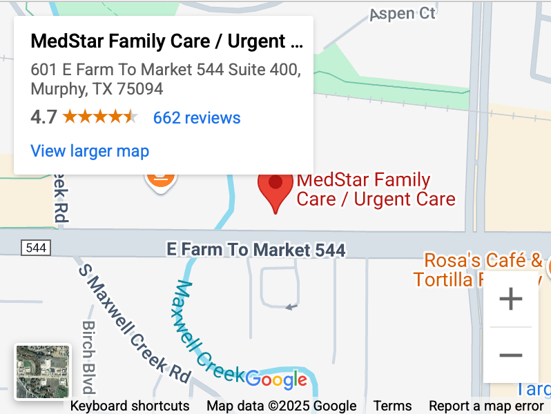 A brick building with the word family care on it