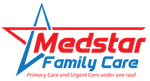 The logo for medstar family care primary care and urgent care under one roof