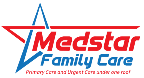 The logo for medstar family care primary care and urgent care under one roof