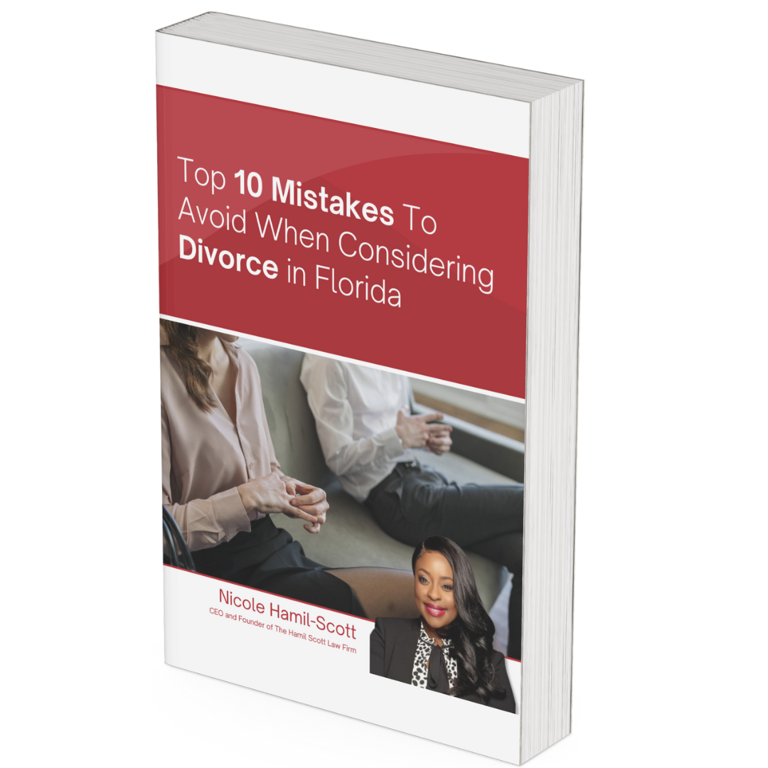 A book titled top 10 mistakes to avoid when considering divorce in florida