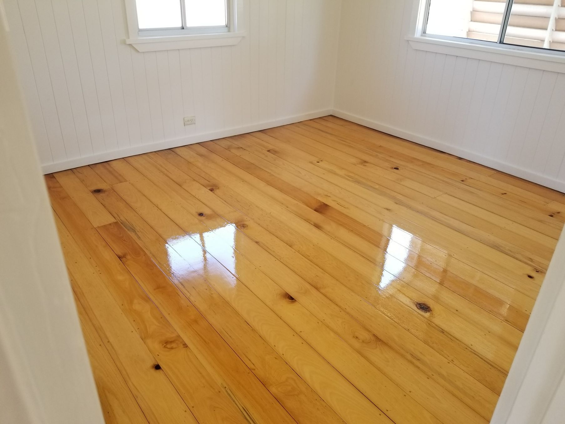 Timber Floor Gloss Finish — The Good Wood Polished Timber Floors in Highfields, QLD