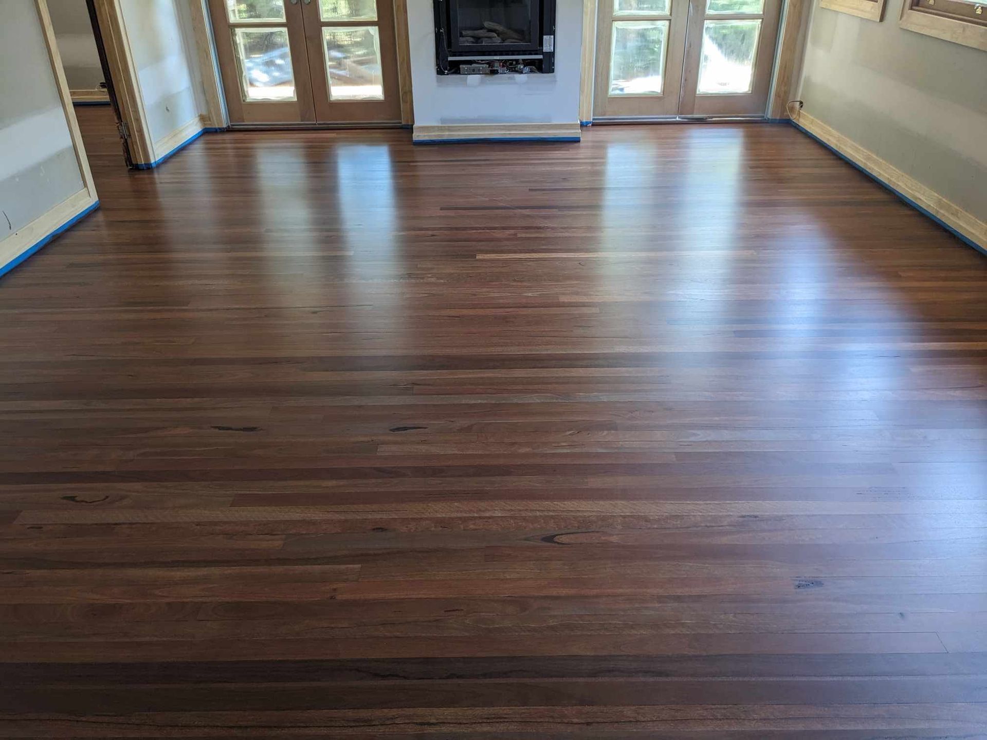Refinished Hardwood Floor in a Room — The Good Wood Polished Timber Floors in Gatton, QLD