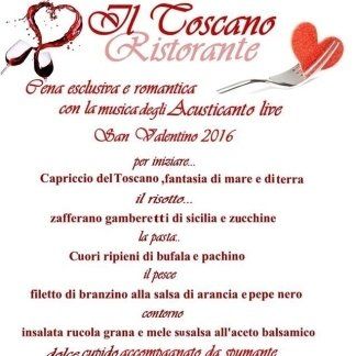 menù di San Valentino