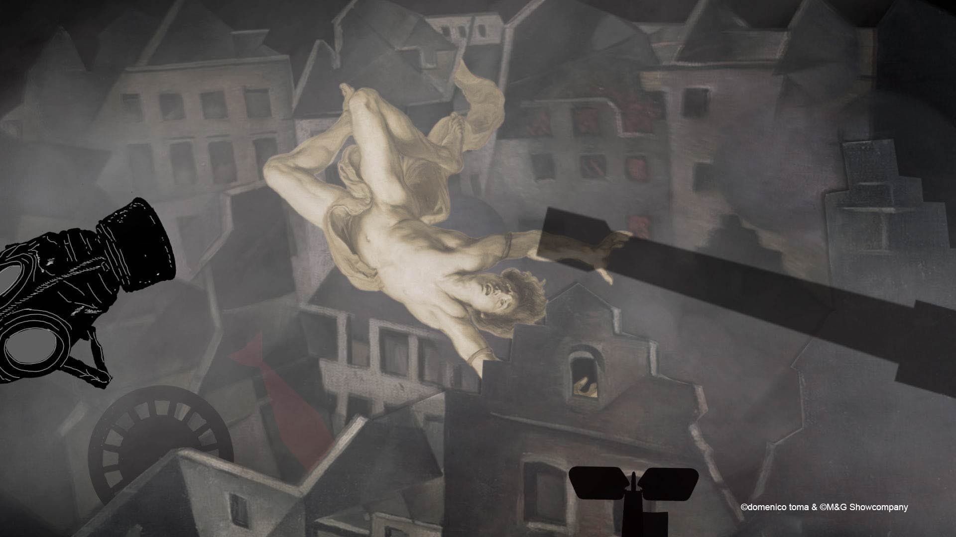 GLANZ AUF DEM VULKAN - Videoanimationen von Domenico Toma - Eine Show über die 20er Jahre an diversen Orten wie Berlin oder New York.