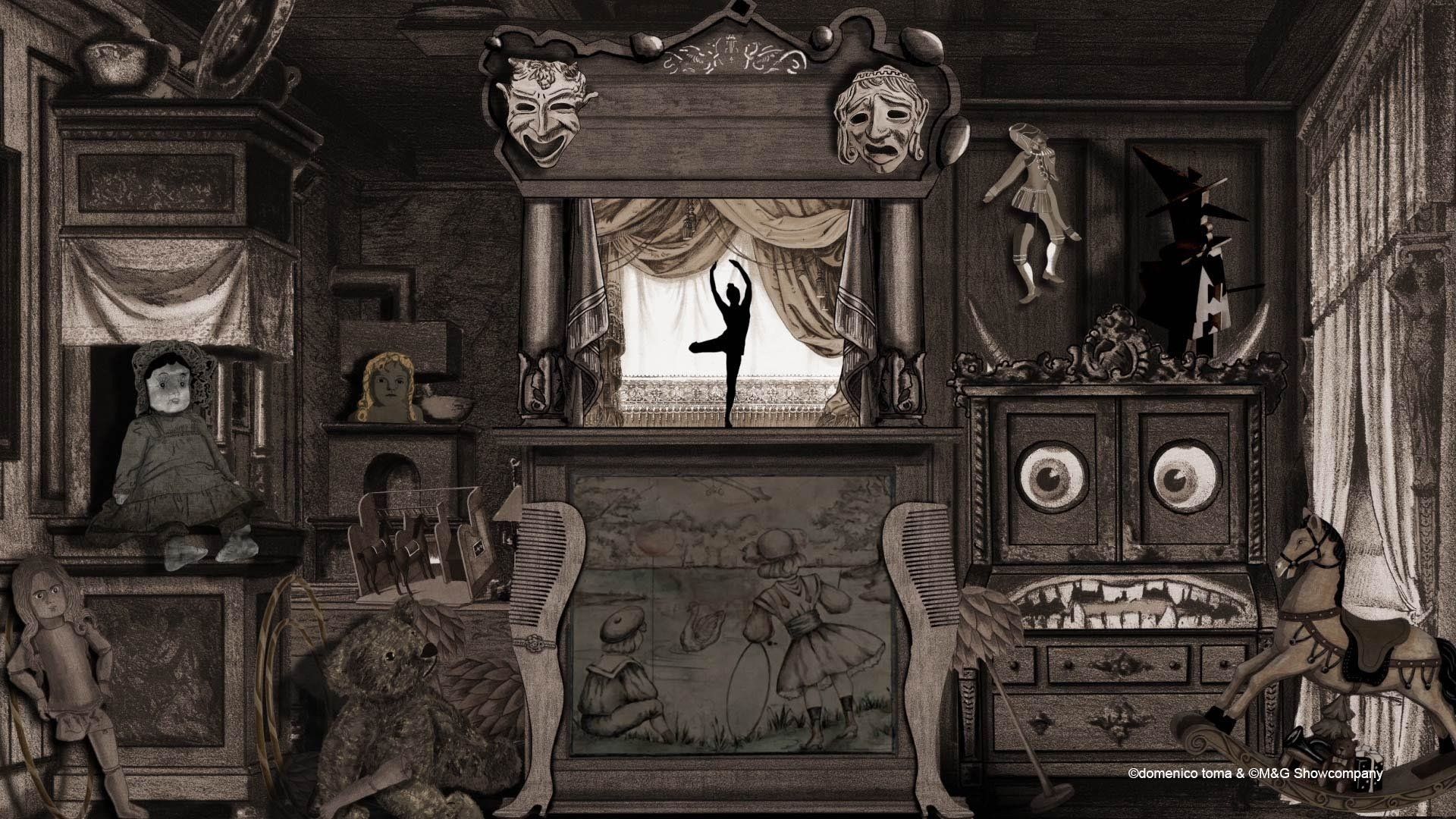 GLANZ AUF DEM VULKAN - Videoanimationen von Domenico Toma - Eine Show über die 20er Jahre an diversen Orten wie Berlin oder New York.