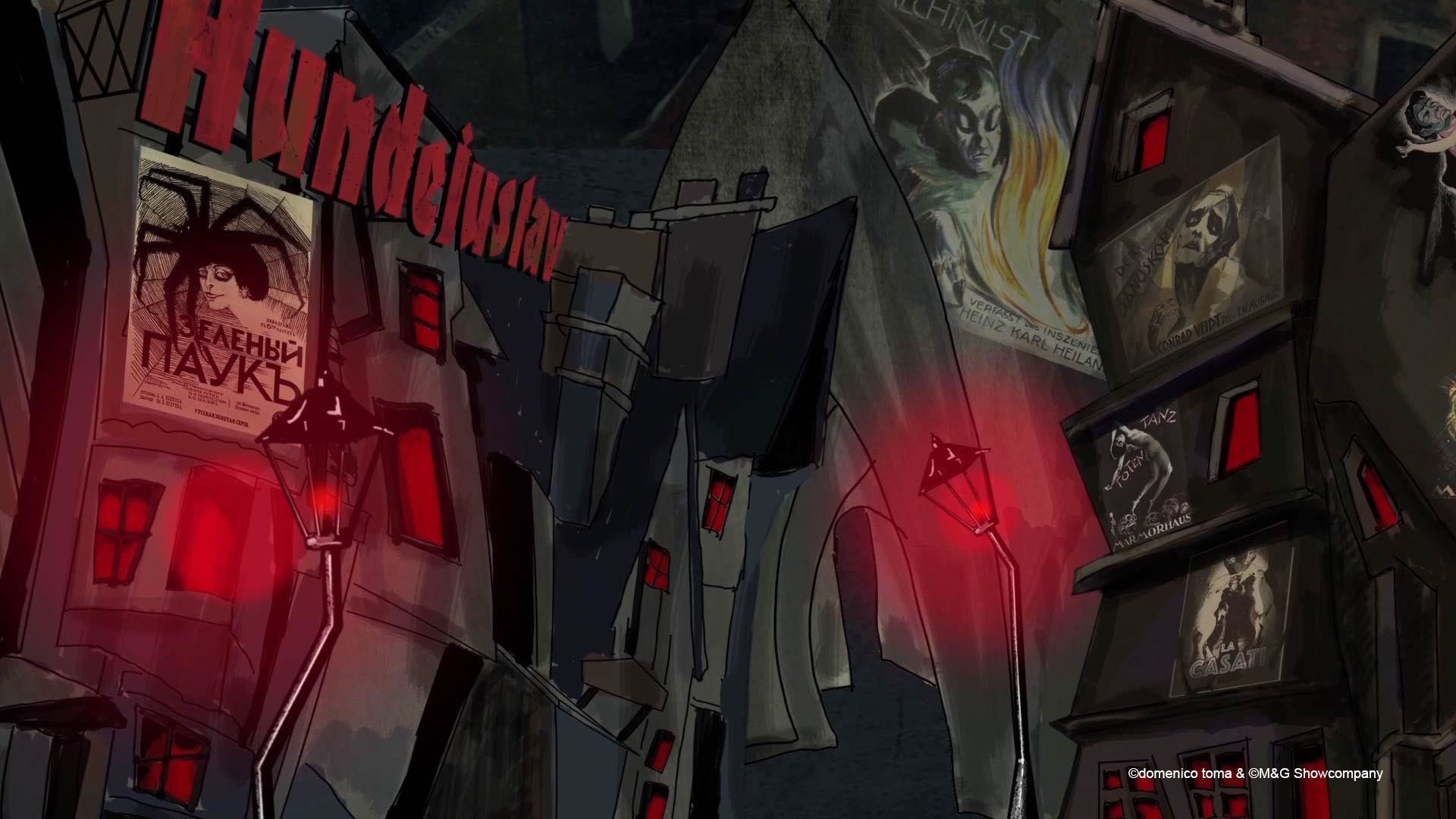 GLANZ AUF DEM VULKAN - Videoanimationen von Domenico Toma - Eine Show über die 20er Jahre an diversen Orten wie Berlin oder New York.