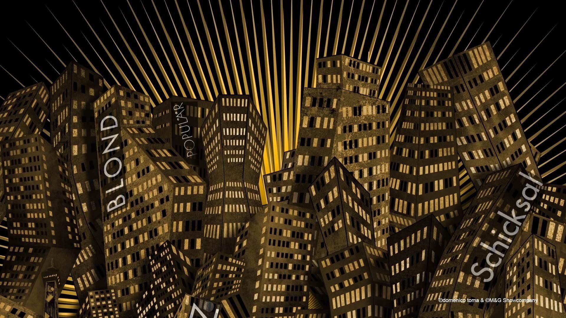 GLANZ AUF DEM VULKAN - Videoanimationen von Domenico Toma - Eine Show über die 20er Jahre an diversen Orten wie Berlin oder New York.