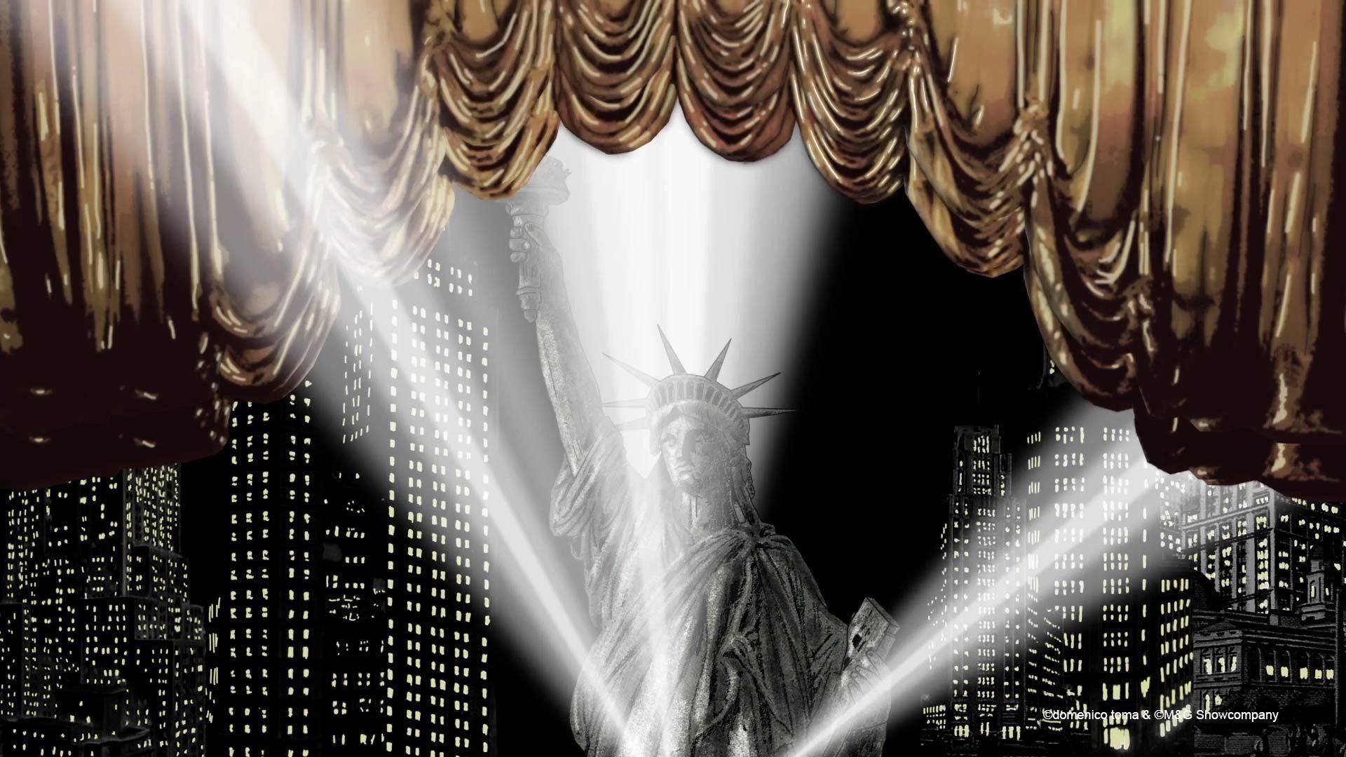 GLANZ AUF DEM VULKAN - Videoanimationen von Domenico Toma - Eine Show über die 20er Jahre an diversen Orten wie Berlin oder New York.