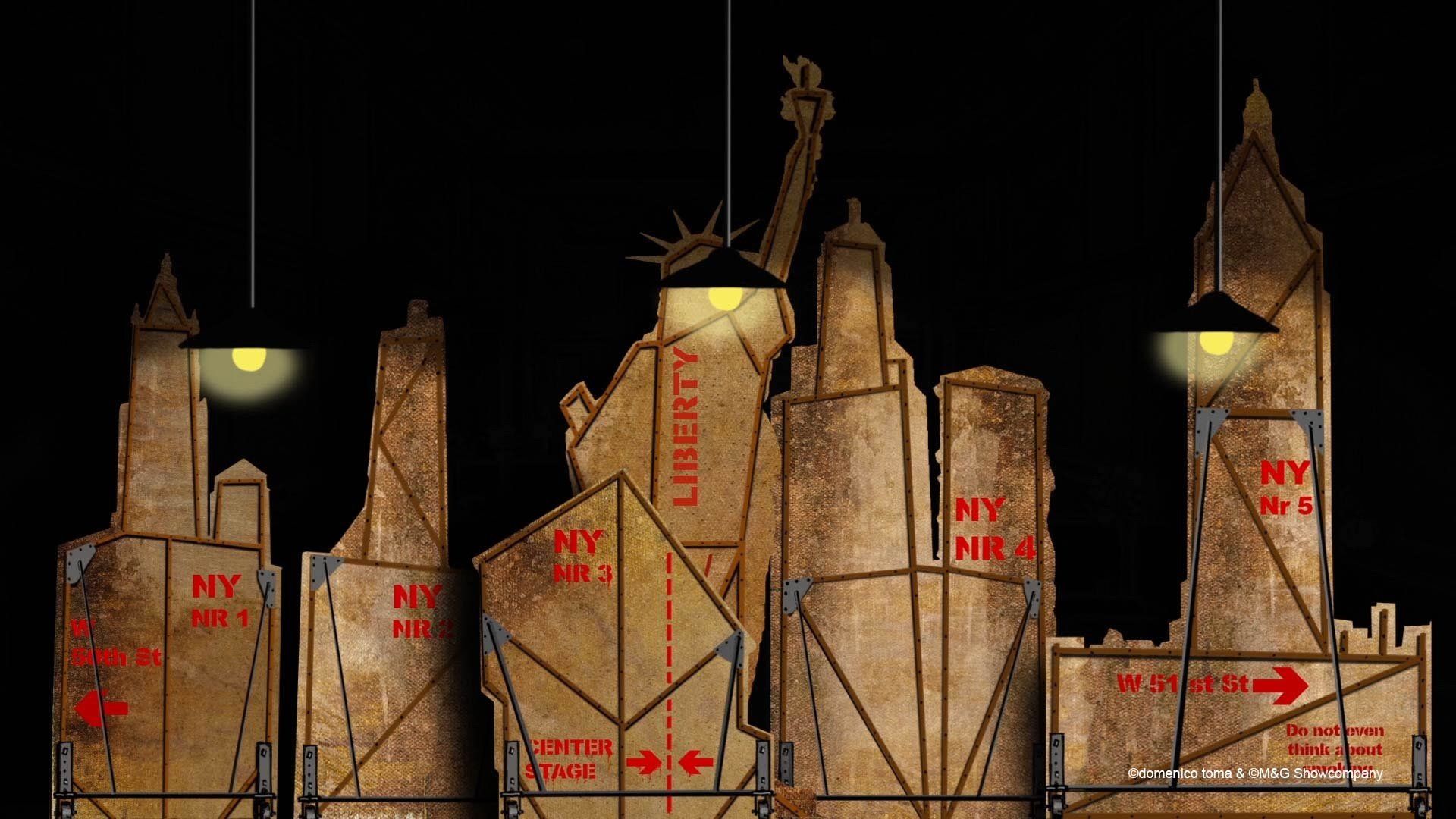 GLANZ AUF DEM VULKAN - Videoanimationen von Domenico Toma - Eine Show über die 20er Jahre an diversen Orten wie Berlin oder New York.