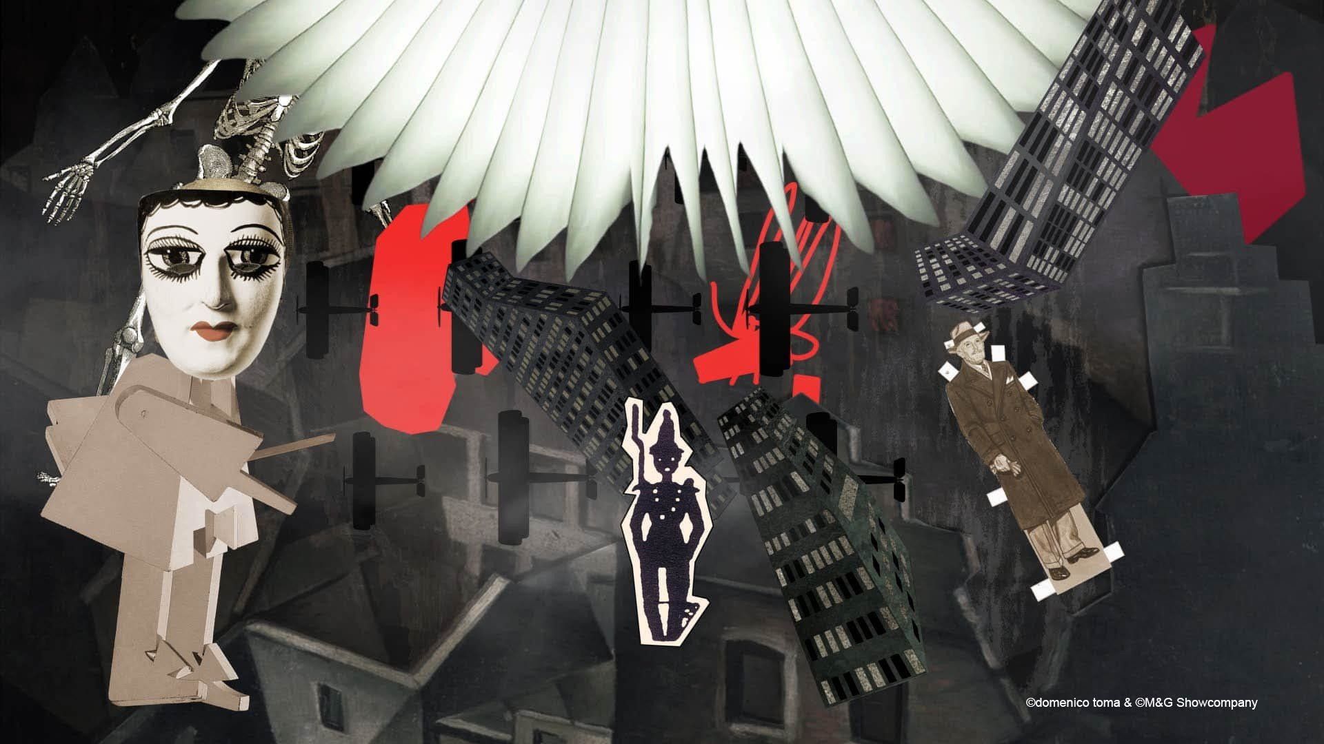 GLANZ AUF DEM VULKAN - Videoanimationen von Domenico Toma - Eine Show über die 20er Jahre an diversen Orten wie Berlin oder New York.