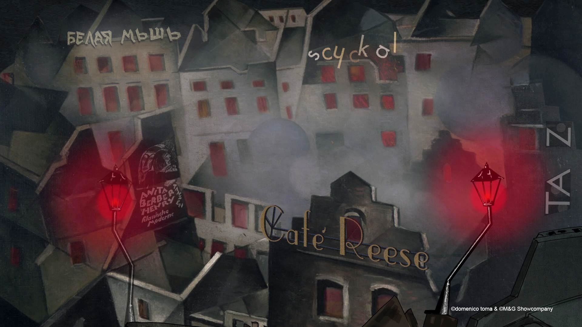 GLANZ AUF DEM VULKAN - Videoanimationen von Domenico Toma - Eine Show über die 20er Jahre an diversen Orten wie Berlin oder New York.