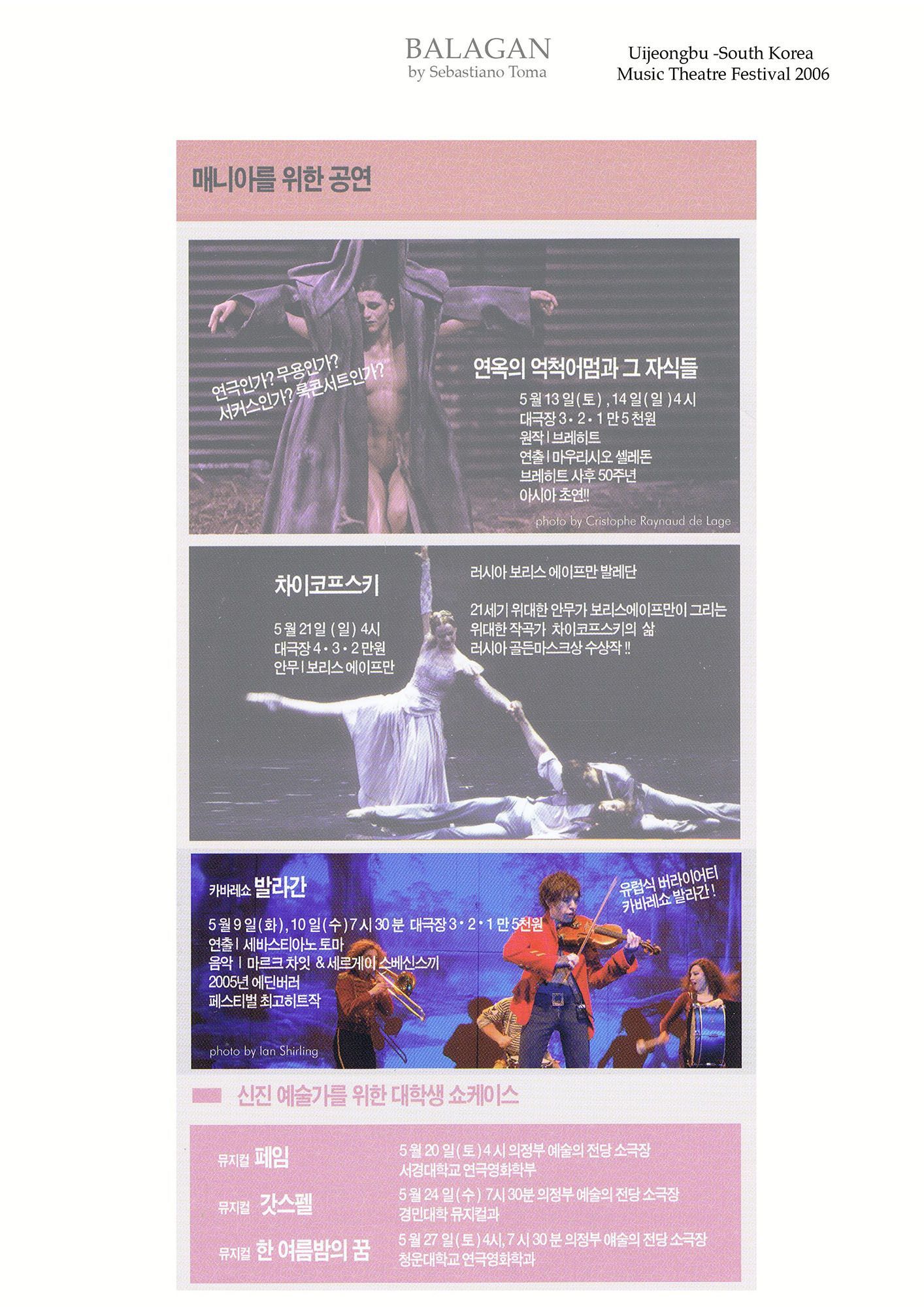 Sebastiano Toma, Balagan, Zeitgenössicher Zircus, Contemporary Circus