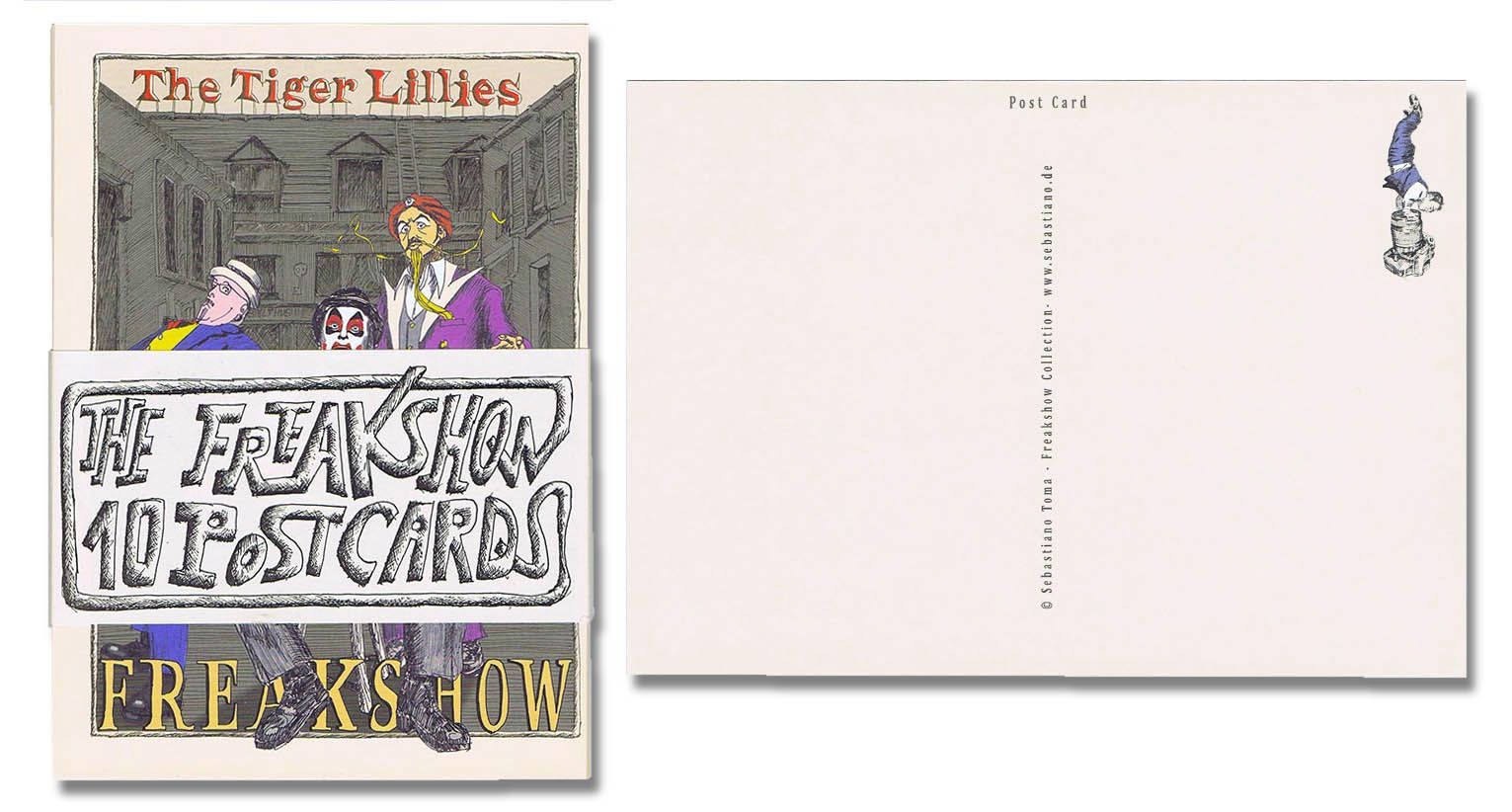 Grafiken von Sebastiano Toma zur Produktion mit den Tiger Lillies FREAKSHOW