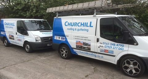 Churchill Roofing and Guttering logo