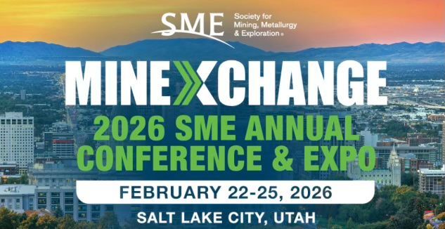 MINEXCHANGE 2026 SME conference and expo in Salt Lake City, Utah, February 22-25.