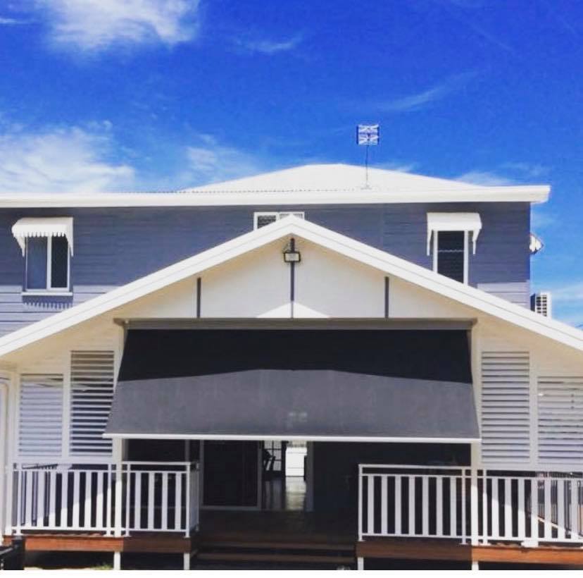 Verandah With Shade Provided by Awning — Window Coverings in Currajong, QLD