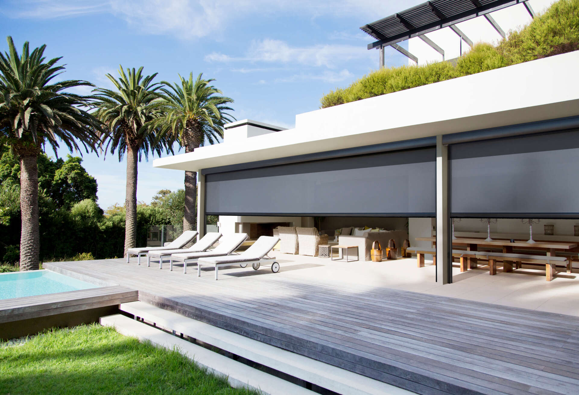 Alpha M Channel Crank Awning — Window Coverings in Currajong, QLD