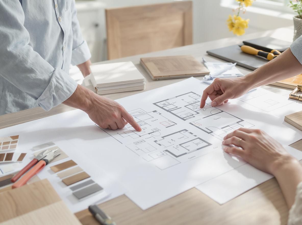 People on our team reviewing graphs for our project