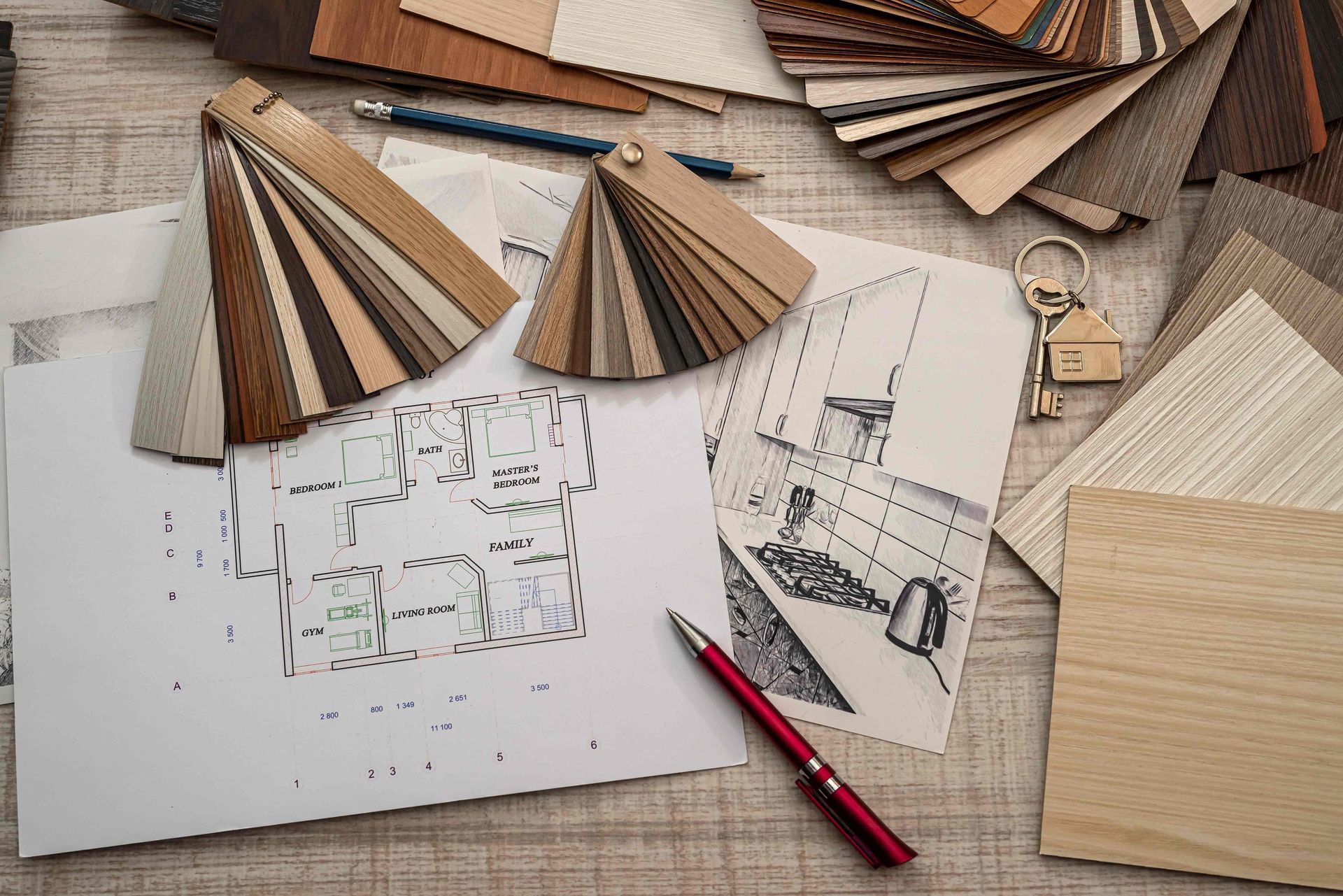 The design process for a custom cabinet project in Bradenton, Florida