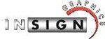 a logo for a company called insign with a red circle around it .