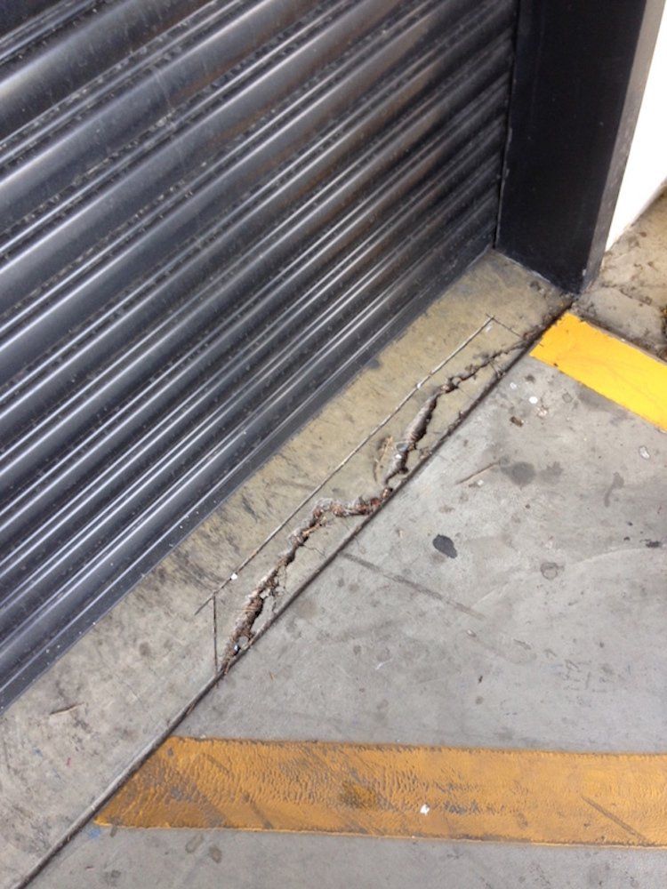 cracked concrete repair