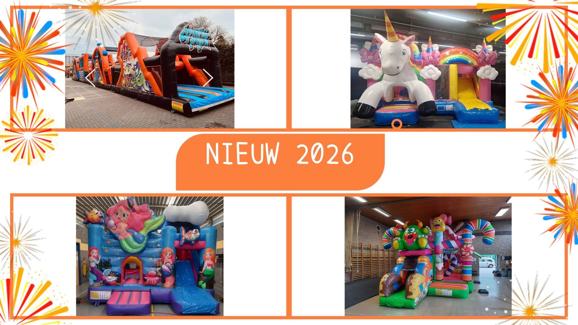 Nieuwe springkastelen 2026