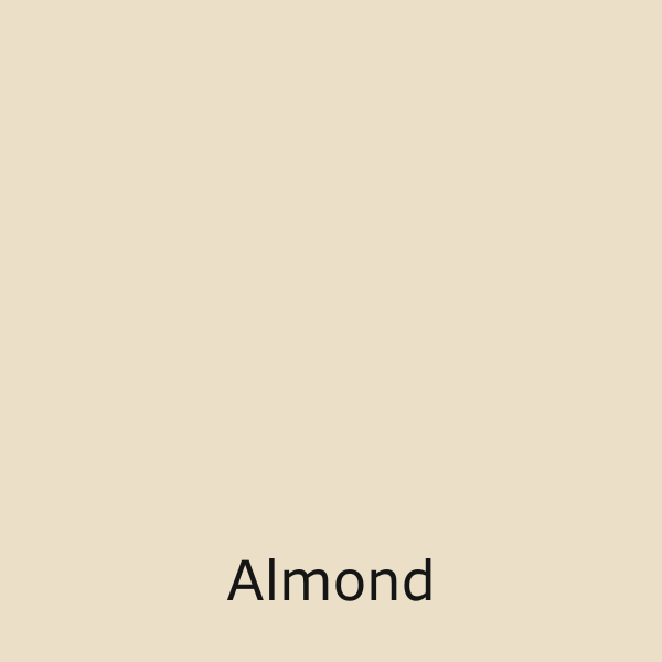 A solid, pale beige square with the word