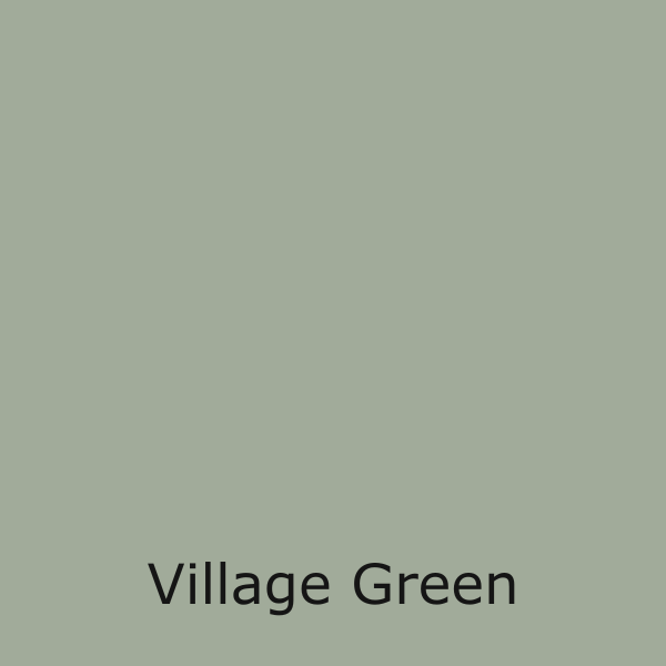 A solid, muted sage-green color swatch labeled
