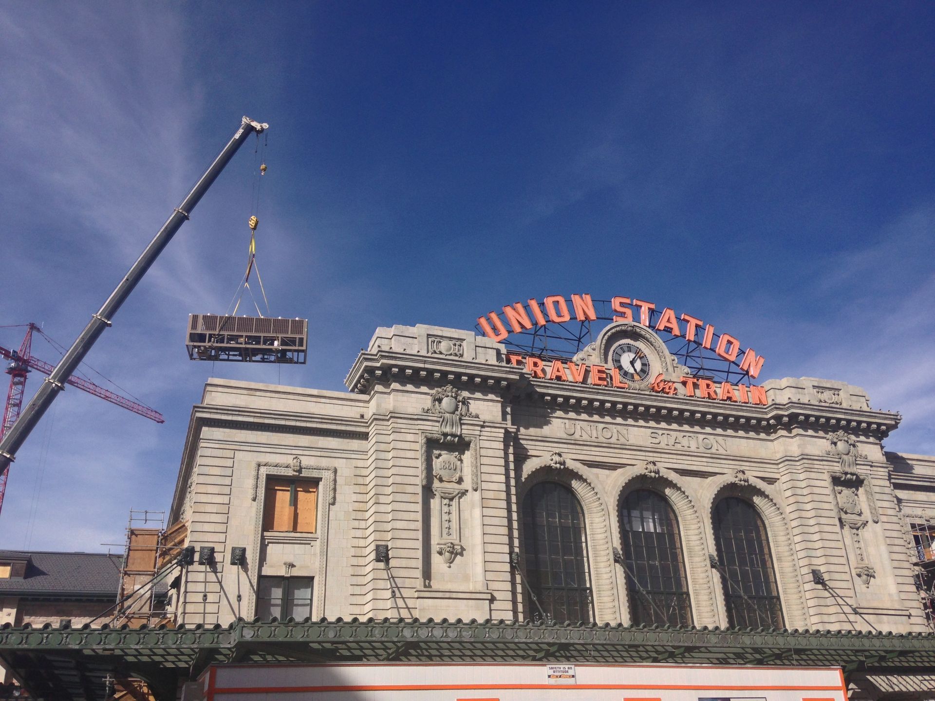 A large building with the word union station on it
