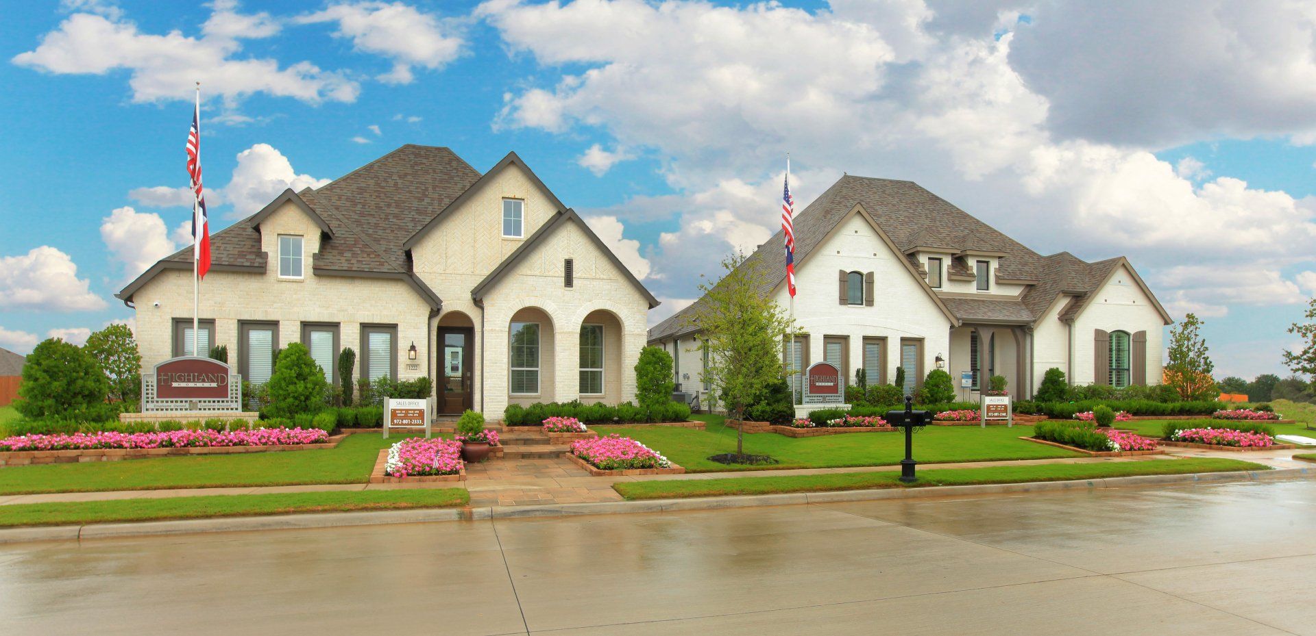 Highland Homes Model Home Front Exterior | Devonshire Living | Forney, TX 75126