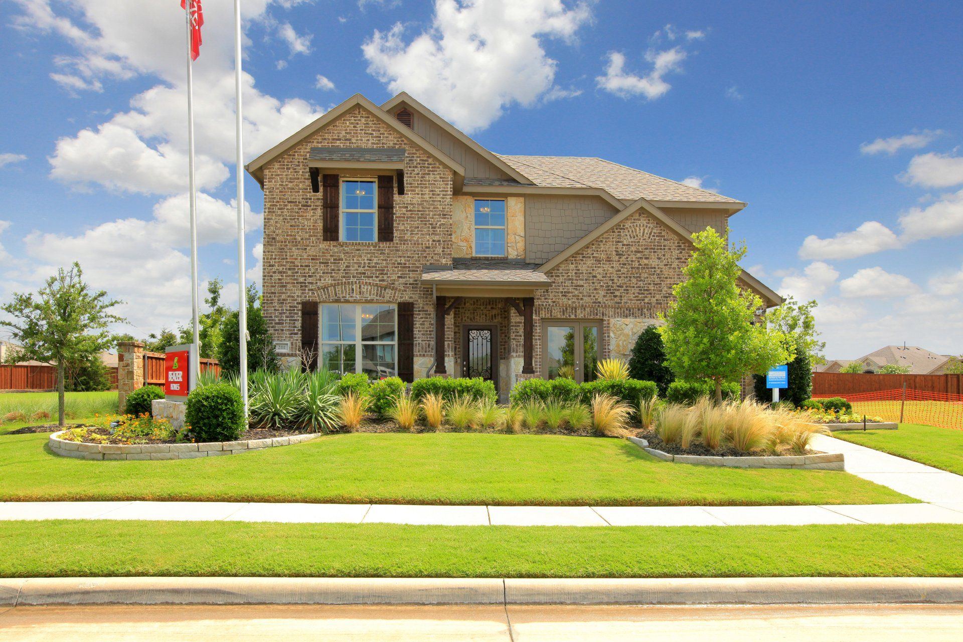 Beazer Model Home Front Exterior | Devonshire Living | Forney, TX 75126