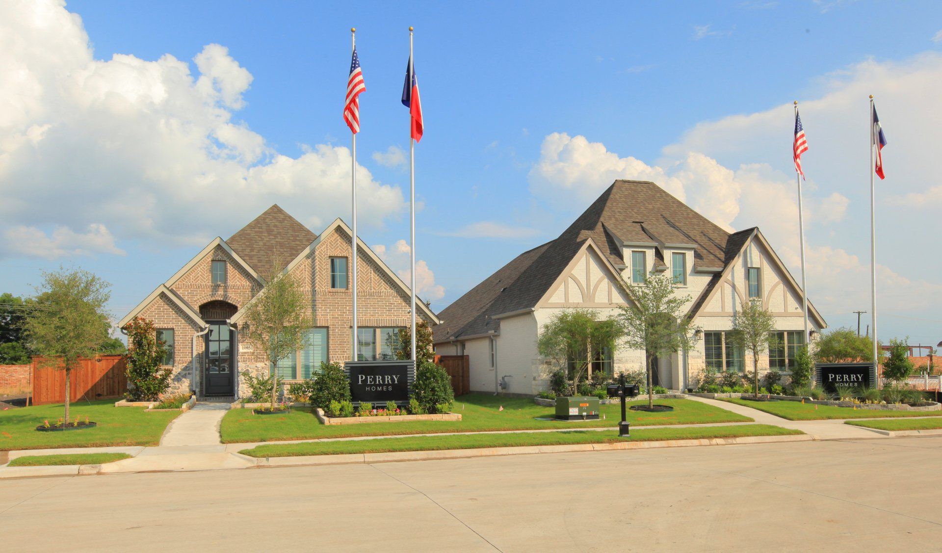 Perry Homes Model Home Front Exterior | Devonshire Living | Forney, TX 75126